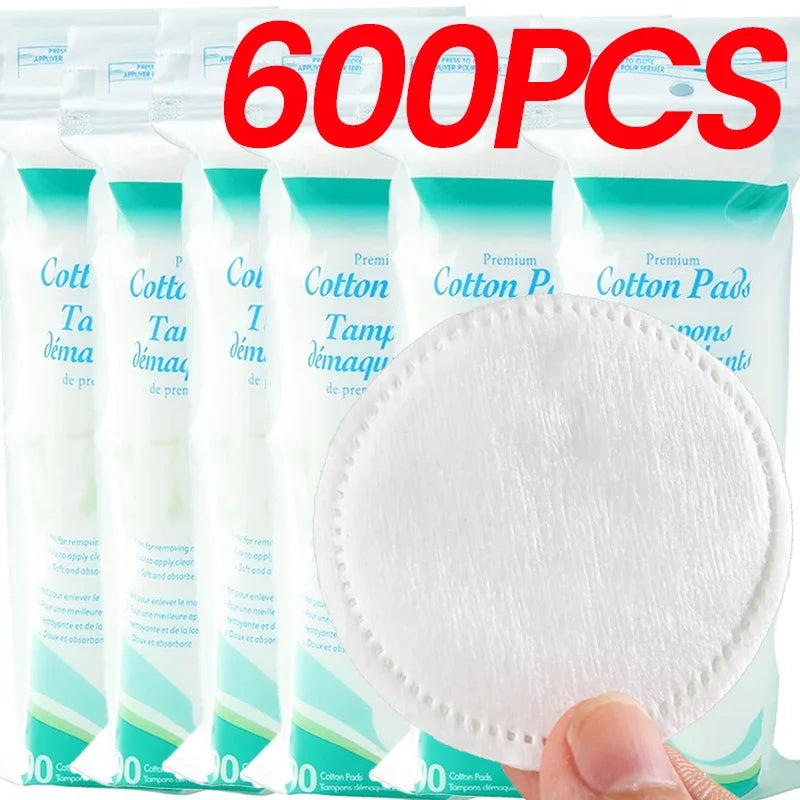 Multi-Use Cotton Makeup Remover Pads Adequate Face Cleansing Soft Exfoliating Cotton Rounds for Makeup Removal and Facial Skin