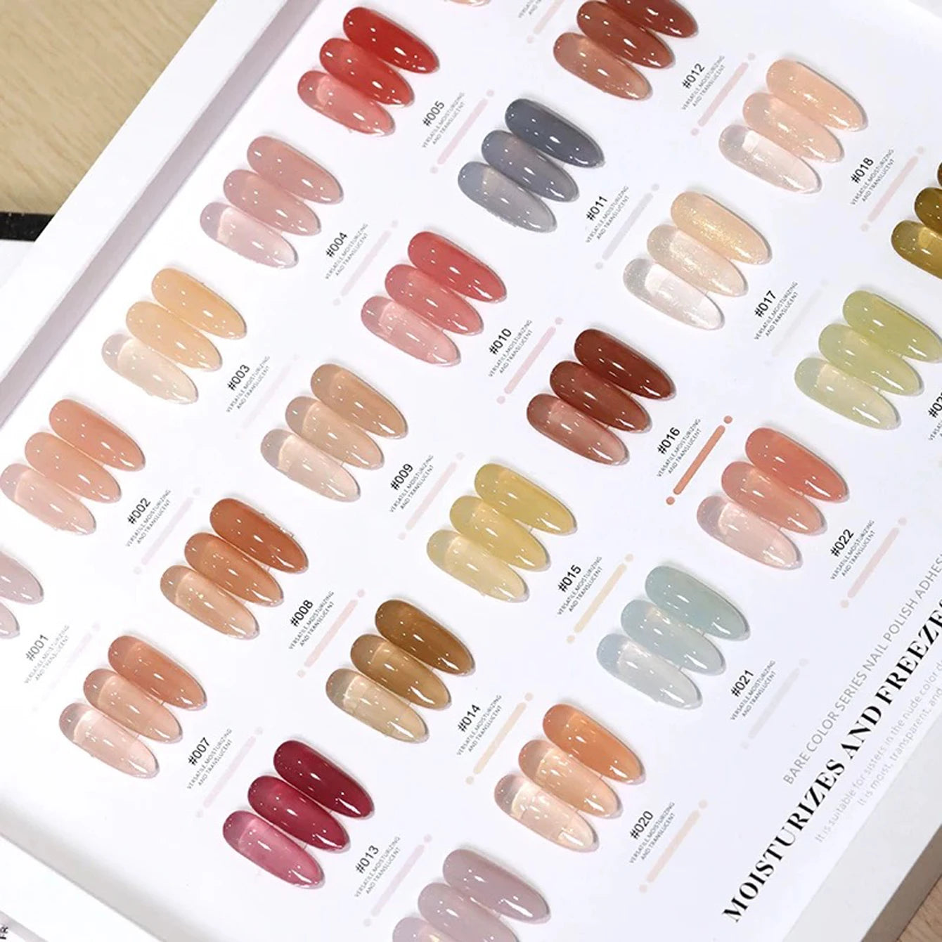 MIANEL 1-24PCS 2026 New Arrival | No-Makeup Fresh Skin Gel Polish | 24 Trendy Skin-Whitening Ice Translucent Nude Shades Set