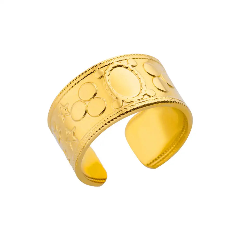 40 Style Rings for Women Stainless Steel Rings Classic Gold Color Adjustable Rings Wedding Aesthetic Jewelry Gift Free Shipping