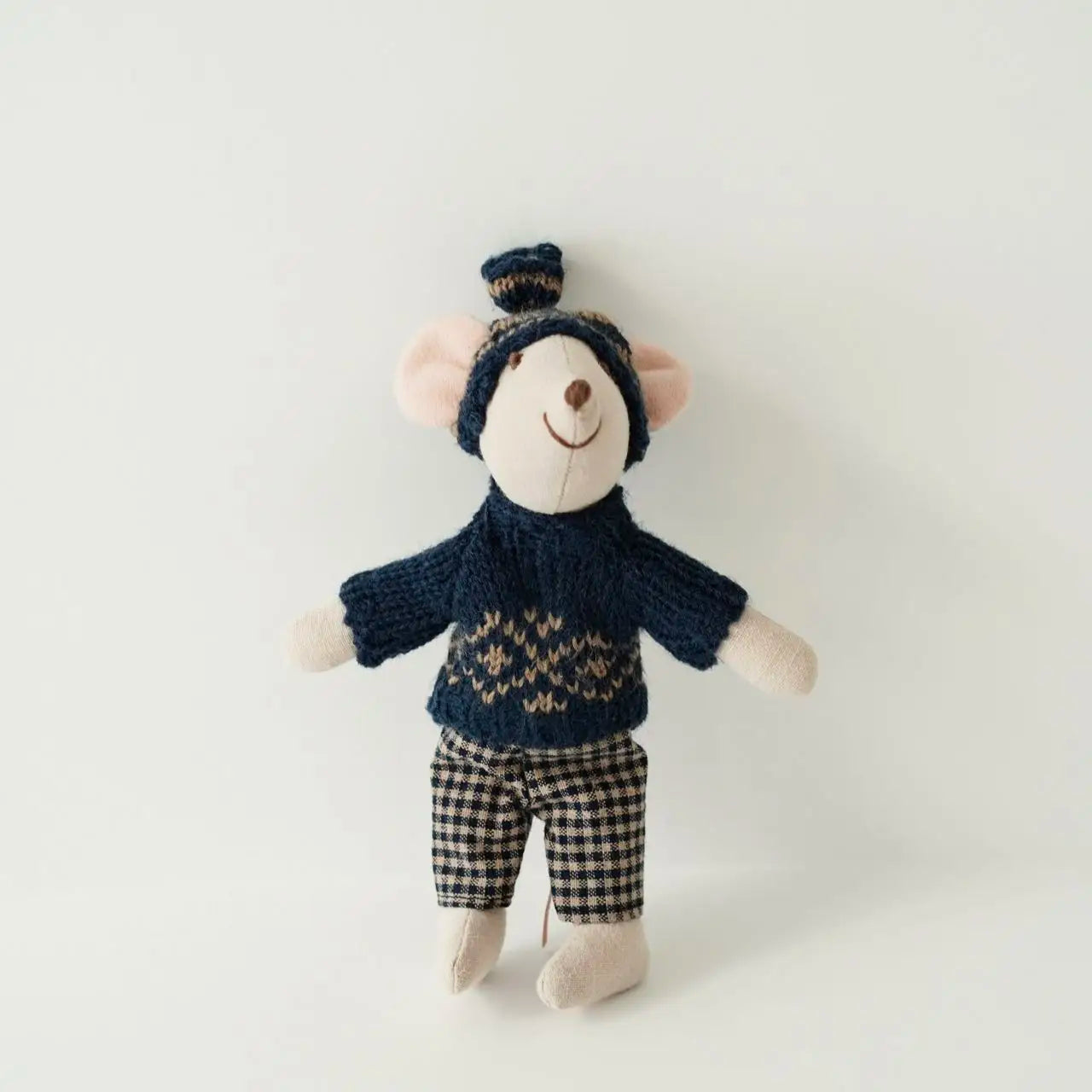 1PCS Plush Mouse Doll Toy Soft Stuffed Animal Friend for Kids - Holiday Birthday Gift Room Decor Pretend Play