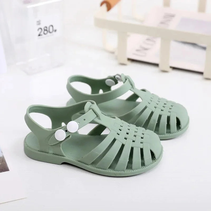 Children's Summer New Roman Sandals Outerwear Headband Buckle Outdoor Cool Shoes Beach Shoes Spring New Style Non-Brand