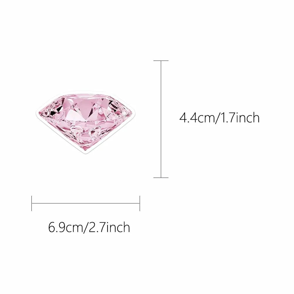 50/100Pcs Silver Lucky Girl Stickers Waterproof Cartoon Gift Decoration Scrapbook Laptop Luggage Water Cup Phone Case DIY Decal