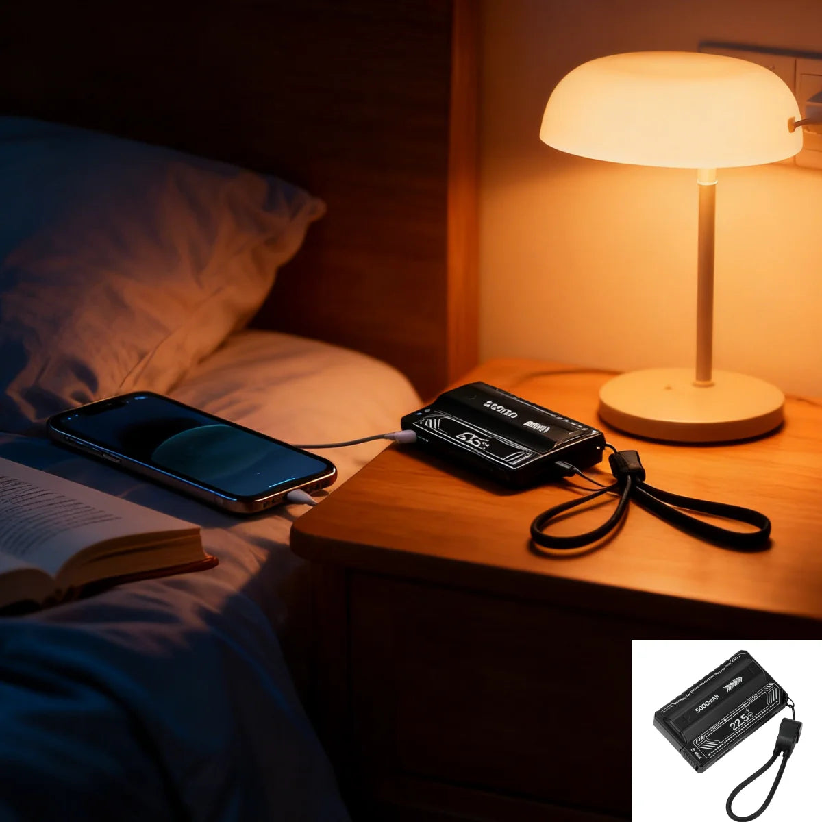 1x21700 Battery Charger Case DIY Power Bank Box PD 20W Fast Charging Portable Battery Charge Storage Box Charger without Battery