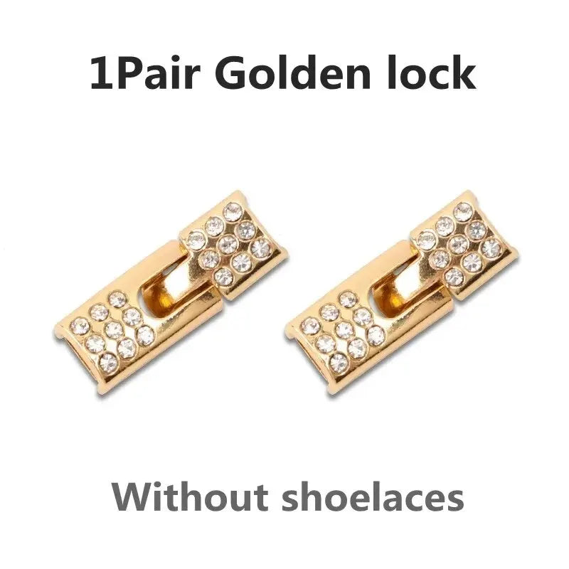 Elastic Laces Sneakers Diamond Cross Locks Shoelaces Without Ties Kids Adult 8MM Width No Tie Shoe Laces Rubber Bands Shoelace
