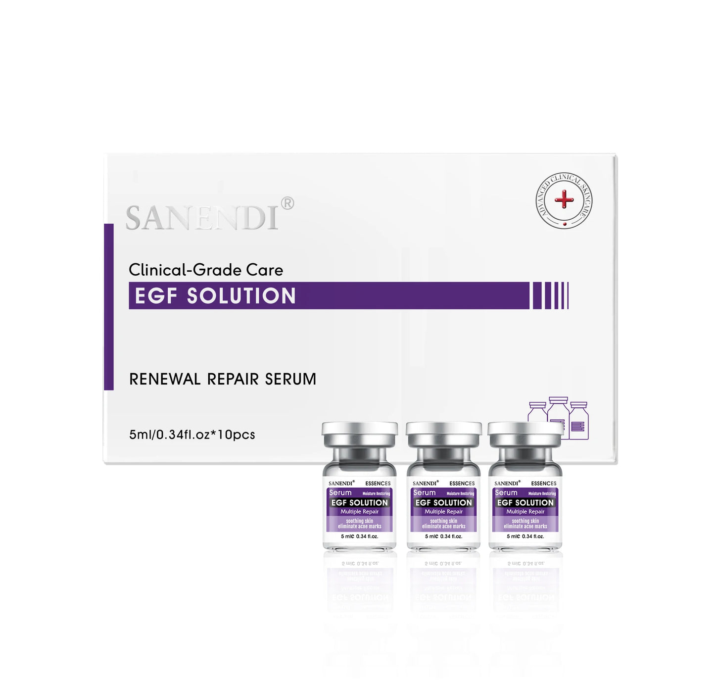 Hyaluronic Serum for Face10 pcs Lot for Moisturizing Hyaluron Acid Vitamain C Six Peptide EGF VC Facial SNAIL EXTRACT Skin Care