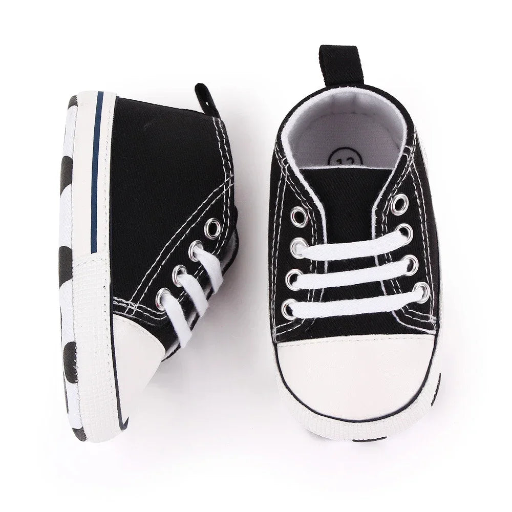 Print Canvas Baby Sports Sneakers For Newborn Baby Boys Girls First Walkers Shoes Infant Toddler Soft Sole Baby Shoes