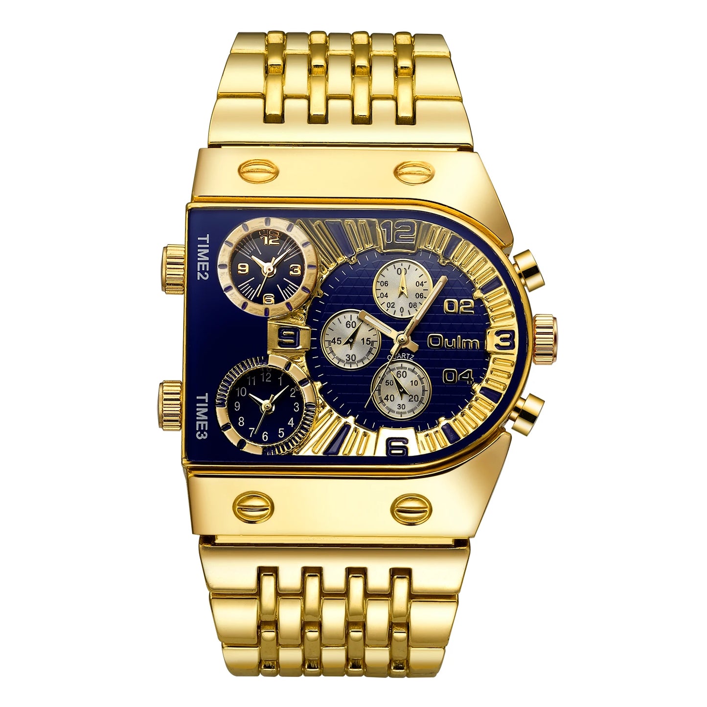 Men's Watches Mens Quartz Casual Leather Strap Wristwatch Sports Man Multi-Time Zone Military Male Watch Clock Relogios