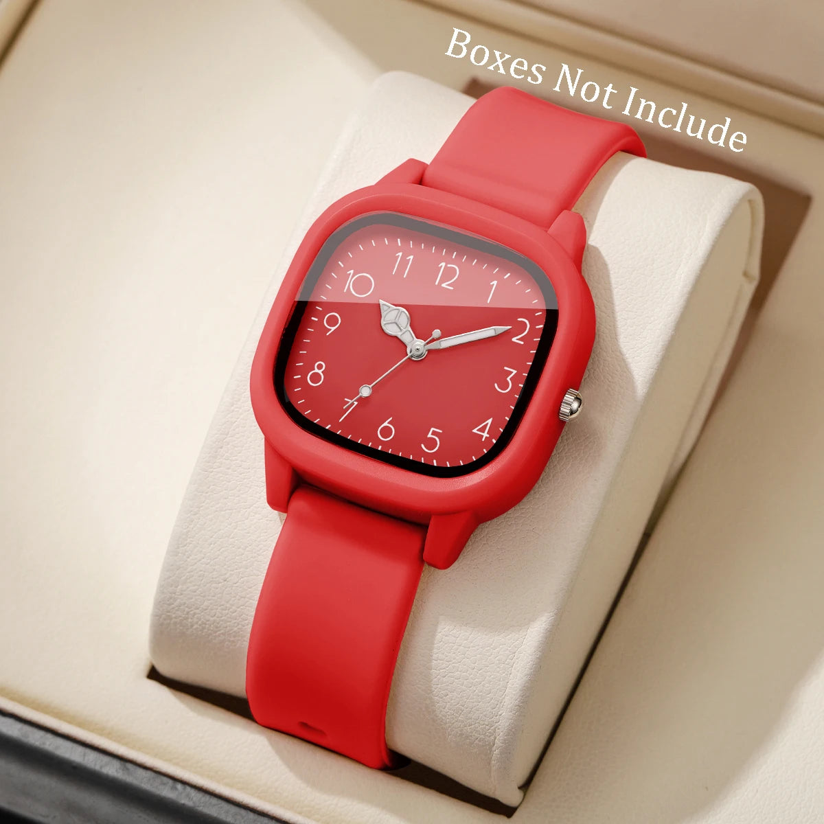 Fashion Candy Color Silicone Band Women Watches Square Dial Ladies Quartz Wristwatch for Girls Clock Reloj Mujer