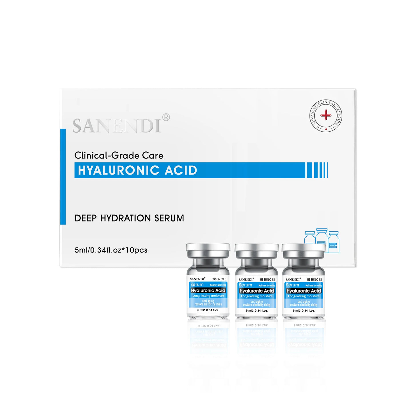 Hyaluronic Serum for Face10 pcs Lot for Moisturizing Hyaluron Acid Vitamain C Six Peptide EGF VC Facial SNAIL EXTRACT Skin Care