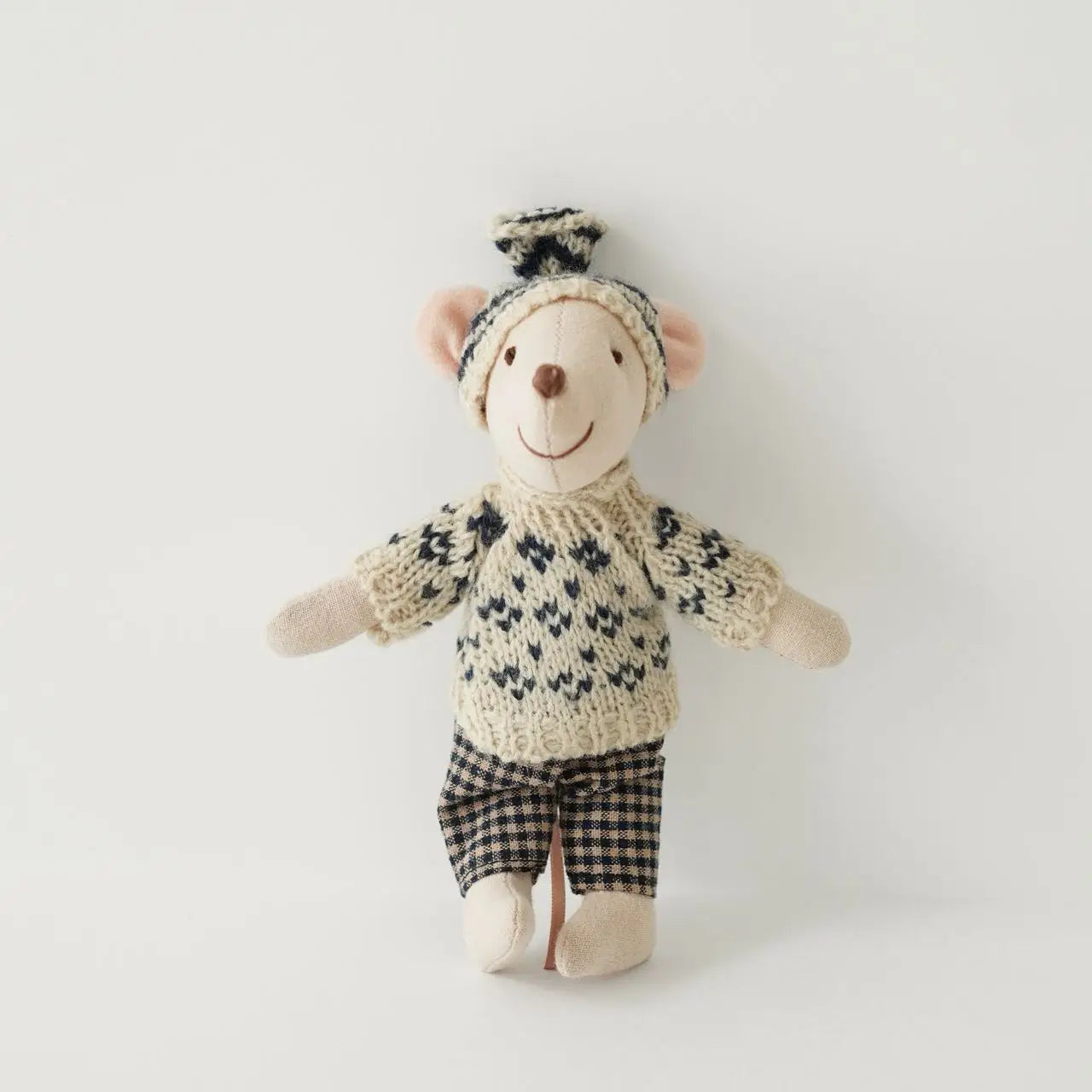 1PCS Plush Mouse Doll Toy Soft Stuffed Animal Friend for Kids - Holiday Birthday Gift Room Decor Pretend Play