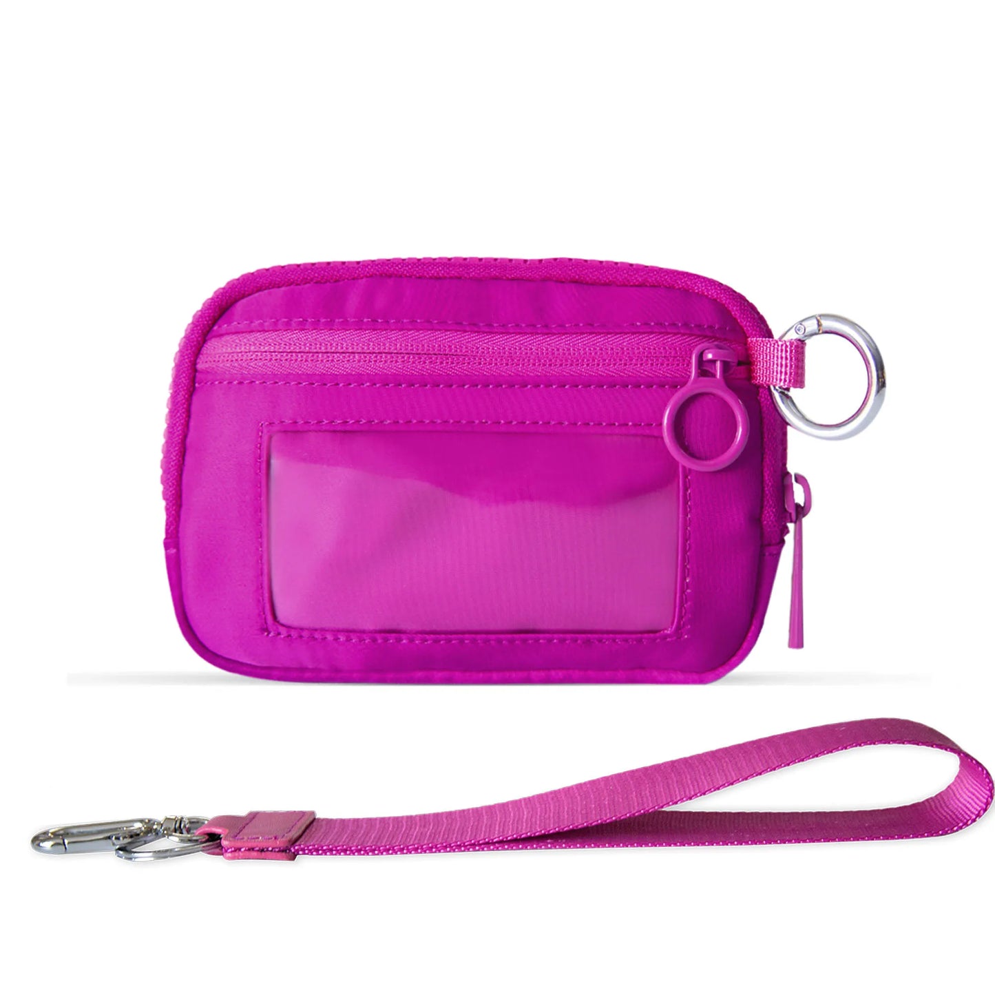 Women Cute Small Pouch Mini Wallet with Clear ID Window, Makeup Cosmetic Bag,Card Holder Bag for Purse,Toiletry Zipper Pouch