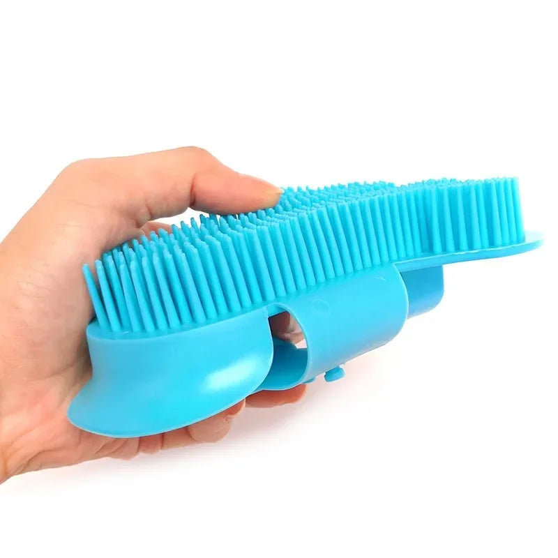 Pet Silicone Bath Brush Massage Glove Pet Hair Remover Deshedding Grooming Tool for Small Large Dogs Cats Cat Massage Comb Comb