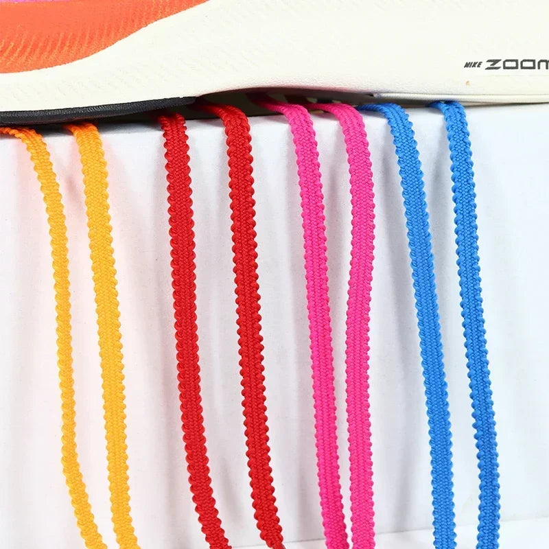 Coolstring Flat Laces 6mm Sneakers Tennis Shoelaces Trendy Replacement Shoestring for Racing Running Shoes Accessories Clothing