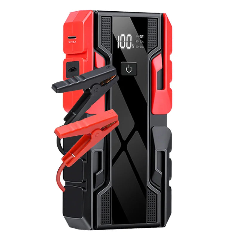 6000mAh large capacity 12V car emergency start power supply, portable power bank,  can be used for lighting and USB charging