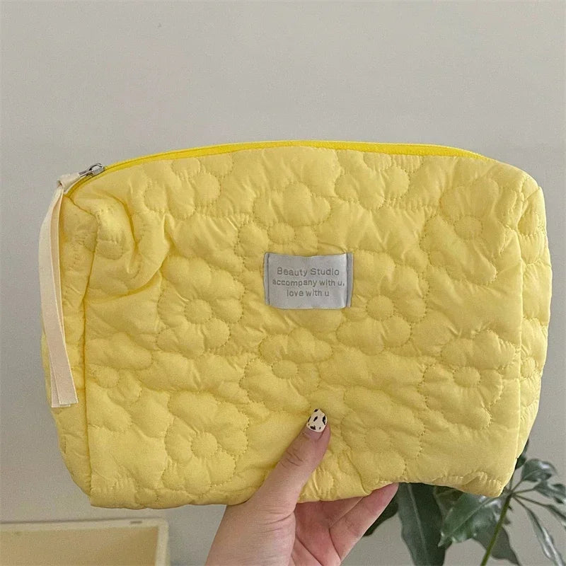 Flower Pattern Women Makeup Bag Toiletries Cosmetic Organizer Zipper Bag Travel Wash Pouch Cosmetic Bag Make Up Bags