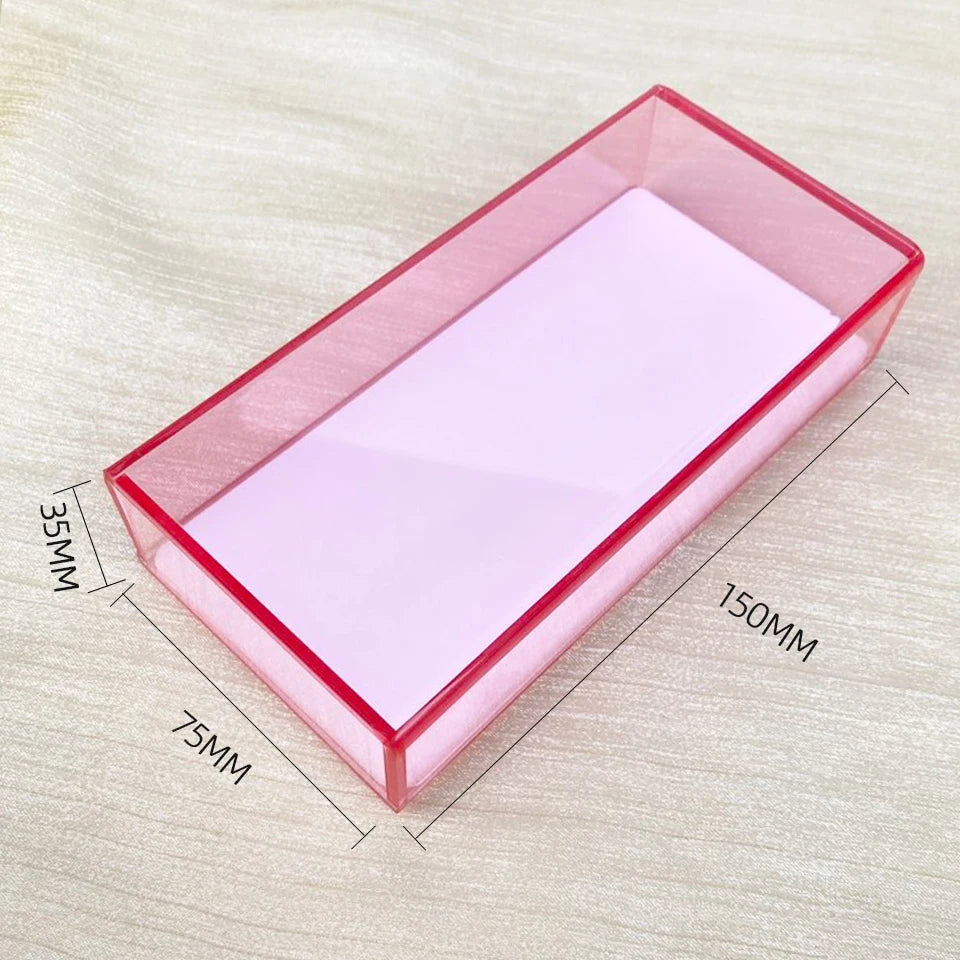 Eyelash Storage Box Single Layer Magnetic Plate Multifunctional Organizer Acrylic Pallet Lash Holder False Eyelashes Makeup Tool