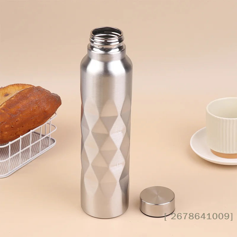 ❀❀1000ML Large Capacity Single-Wall Stainless Steel Water Bottle Leak-Proof Sport Flask For Fitness Gym Camping|〔YY33〕