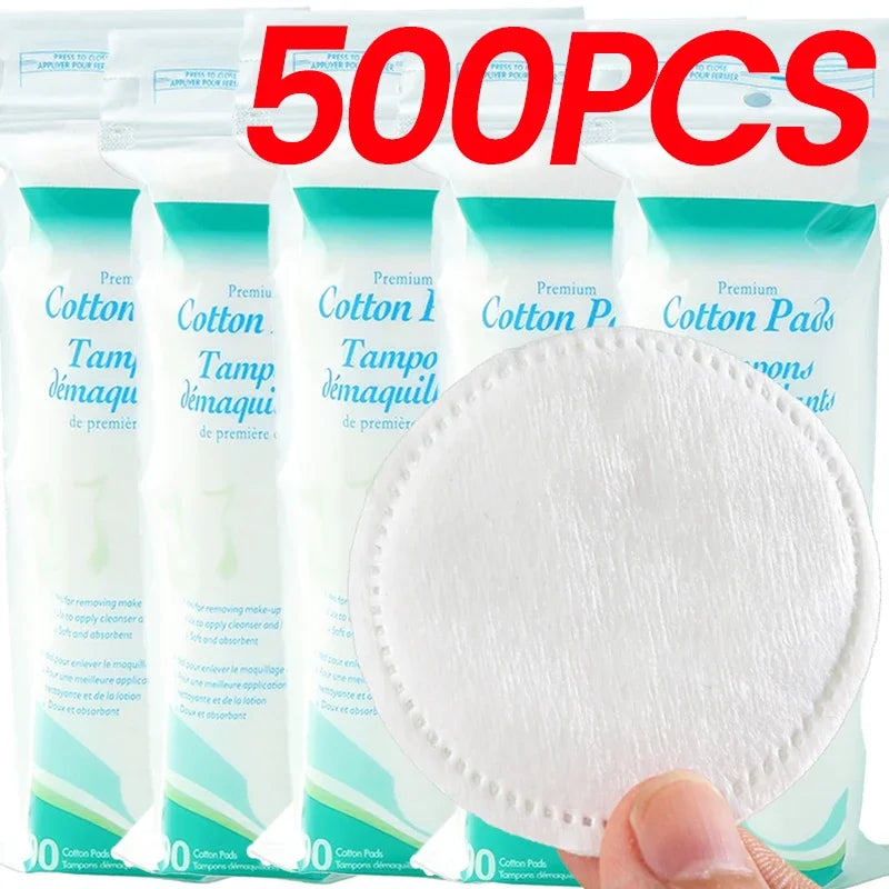 Multi-Use Cotton Makeup Remover Pads Adequate Face Cleansing Soft Exfoliating Cotton Rounds for Makeup Removal and Facial Skin