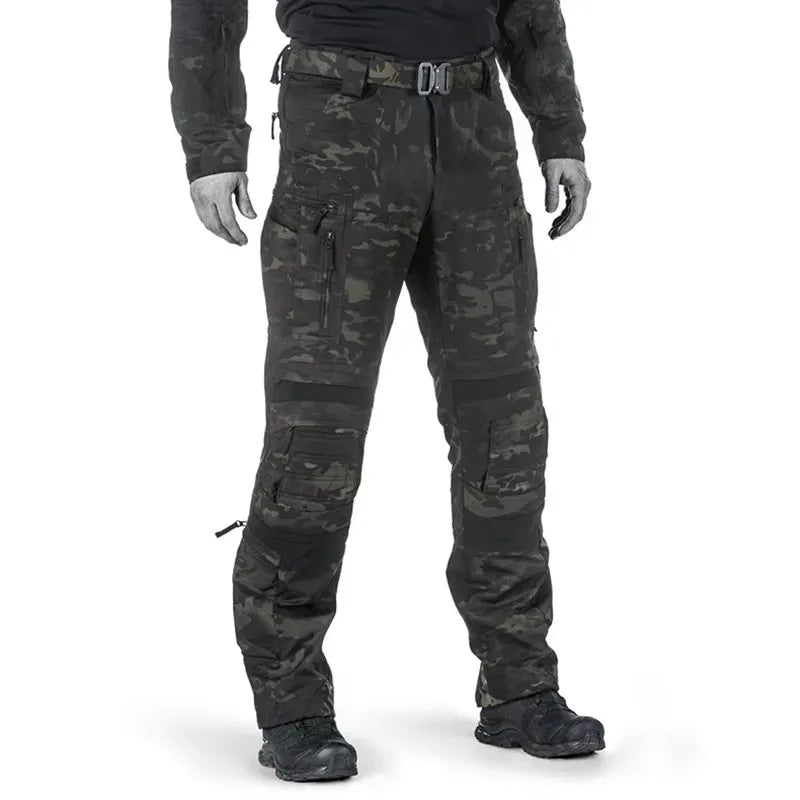 Men's Hiking Tactical Pants Tear Resistance Wear-resisting Cargo Pants Men Waterproof Multi-pocket Climbing Trouser All Seasons