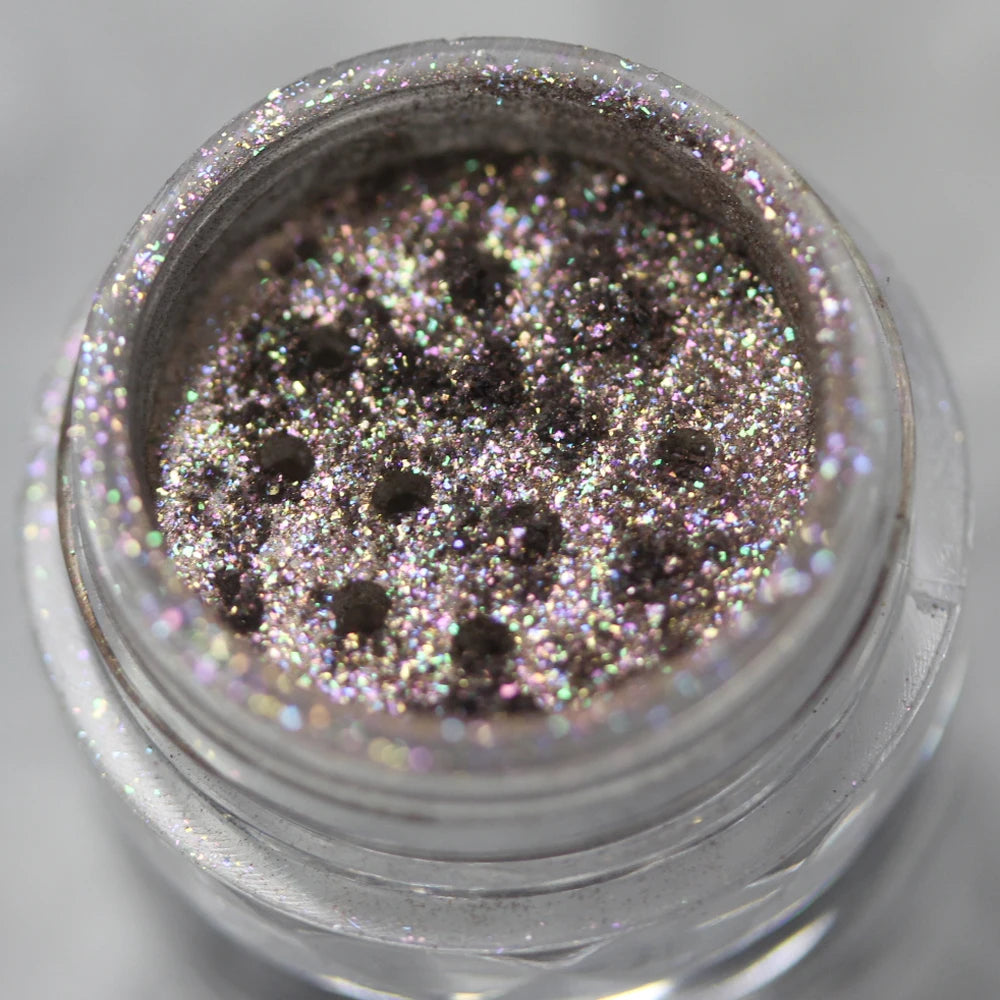 Cosmetic Beautiful Multichrome Loose Face Sparkly Diamond Pigment Powder Dust Safe for Eyeshadow Makeup Body Lipgloss Nail Art