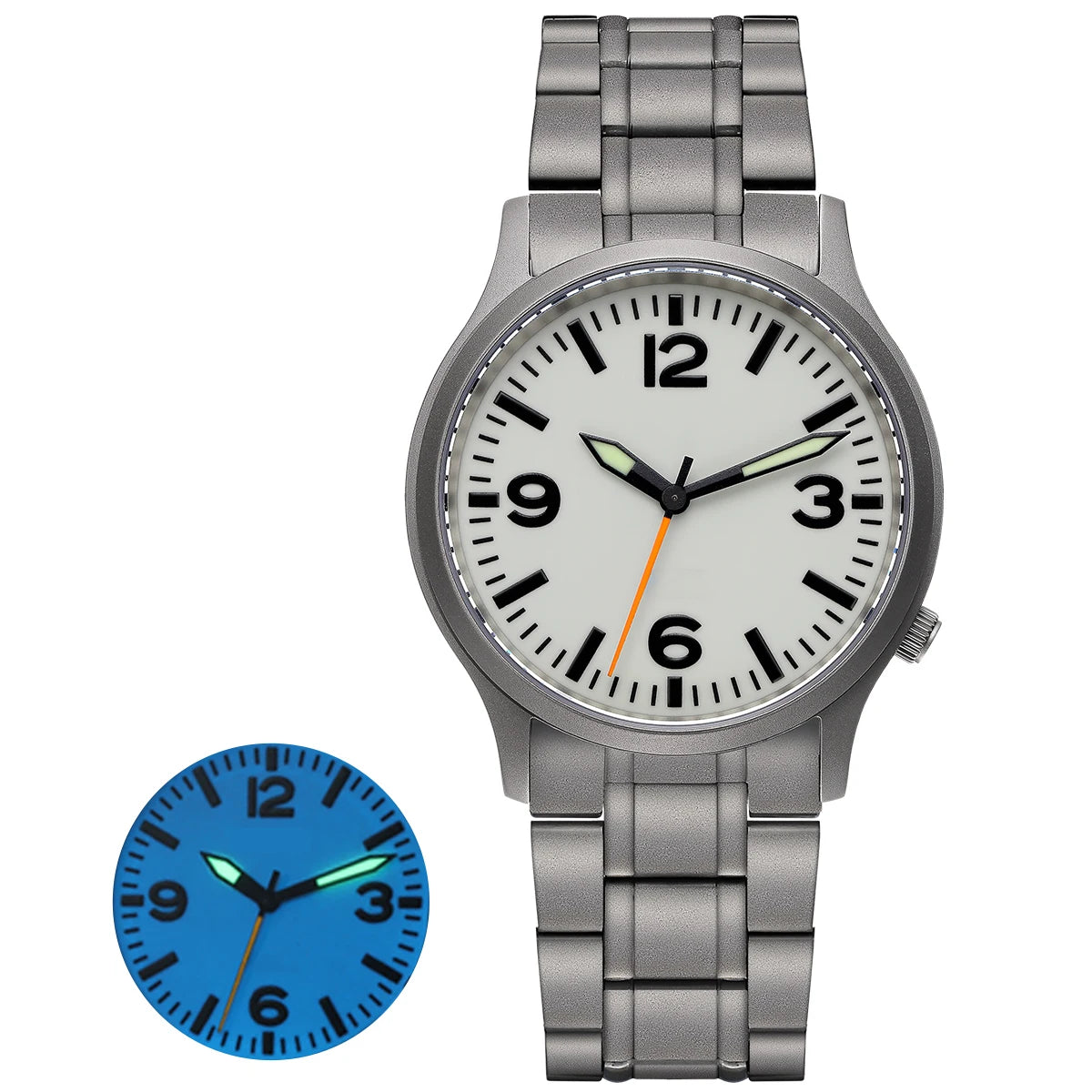 BERNY Titanium Men Watch Lightweight Super Luminous Dial Sports Quartz Watches for Men Sapphire 5AMT Waterproof Wristwatch