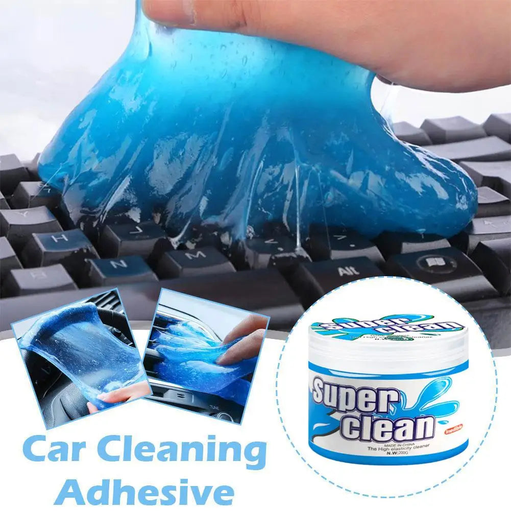 Car Dust Cleaning Gel - Soft Rubber Cleaning Mud for Air Vent Outlet, Dashboard, Door Window Gaps & Keyboard