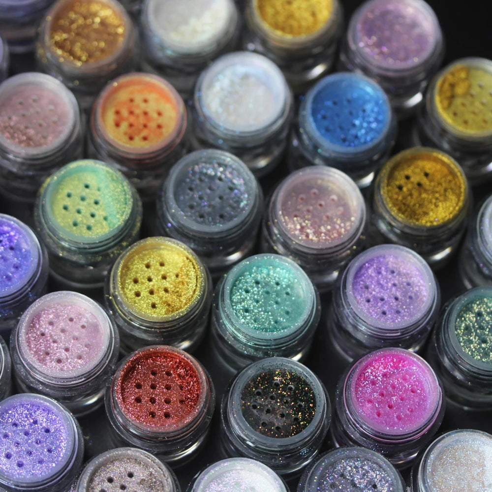 Cosmetic Beautiful Multichrome Loose Face Sparkly Diamond Pigment Powder Dust Safe for Eyeshadow Makeup Body Lipgloss Nail Art