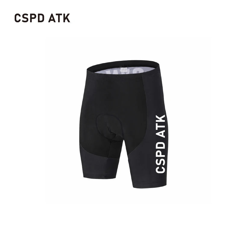 CSPD ATK men's cycling sportswear set summer lightweight cycling jersey sponge cushion cycling bib MTB cycling suit
