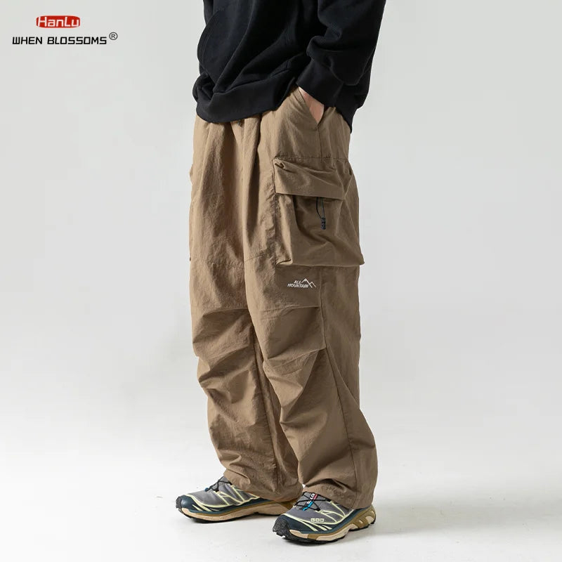 2023 Autumn New Fashion Streetwear Military Tactical Cargo Pants Men Clothing Japanese Harajuku Jogging Pants Black Joggers