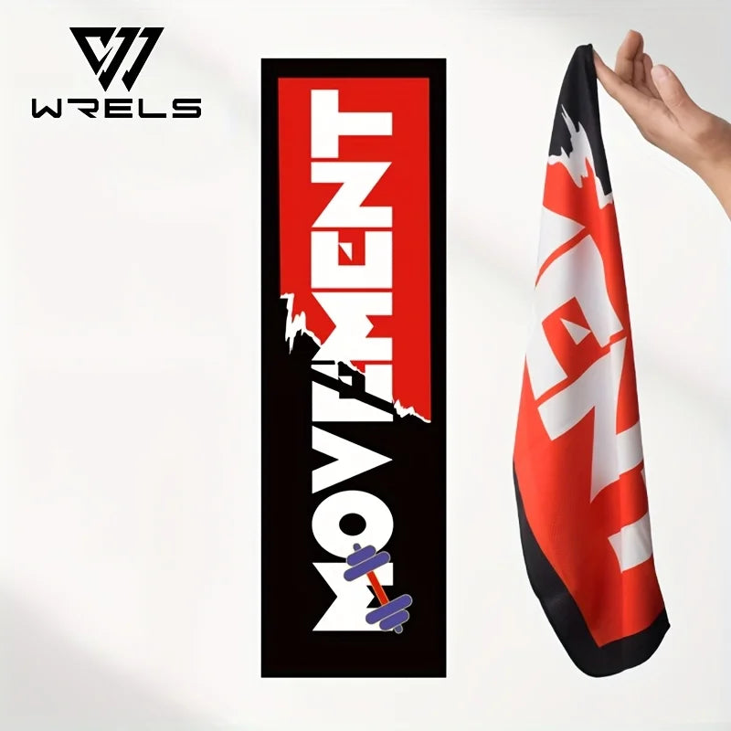 WRELS Ice Silk Towel Quick Dry Sweat-absorb Cold-feeling Swimming Microfiber Beach Towel Gym Fitness Running Yoga Sports Towel