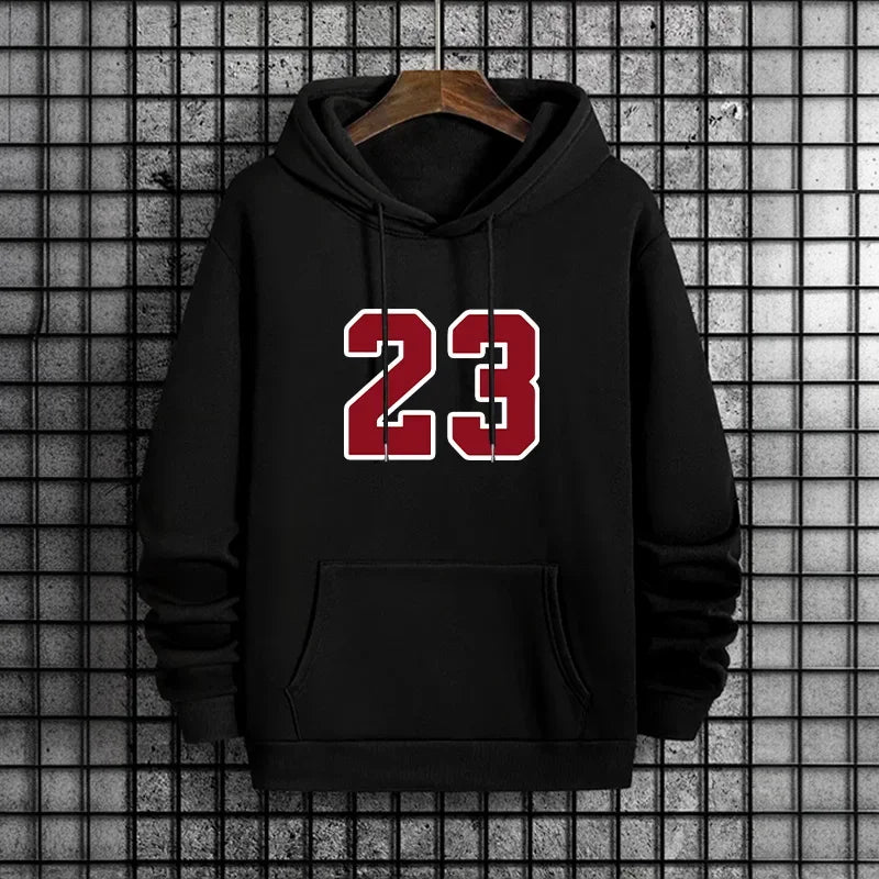 Men's Hoodie 2025 Fashion Warm Pullover Sweatshirt Casual Sporty Streetwear Male Hooded Top for Home Outdoor Fall Winter Outwear