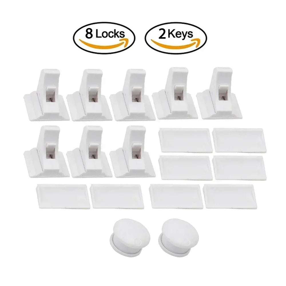 Toddler Safety Child Lock with Magnetic Keep Your Kids Safe Children's Lock Ideal Drawer Cabinet Door Safety for Baby Protection