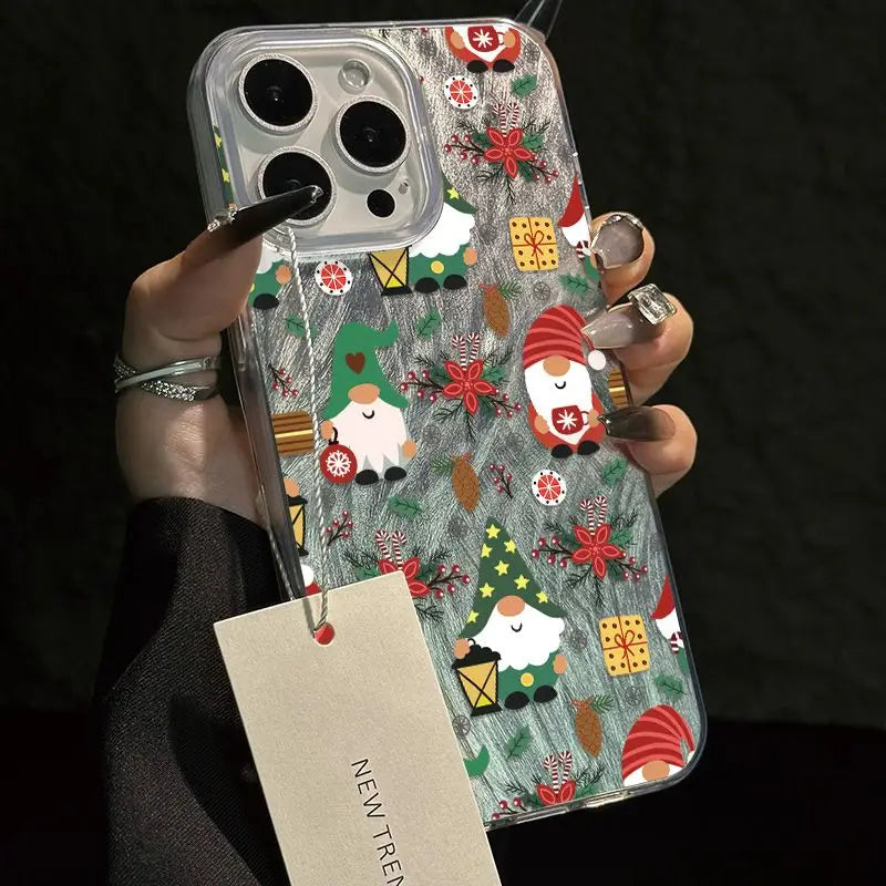 Christmas Tree Phone Case for iPhone 17 Pro 16 16e 15 14 13 12 11 Pro Max iphone Air Shockproof Bumper Cover Funda