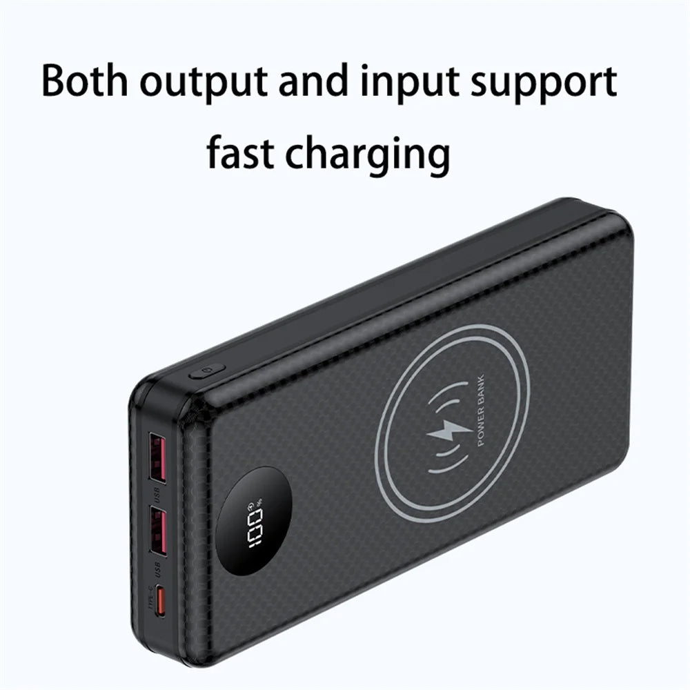 P8 8pcs 18650 battery power bank case shell DIY  PD 22.5W 10W support 15w wireless charging Dual USB type c Outdoor lighting