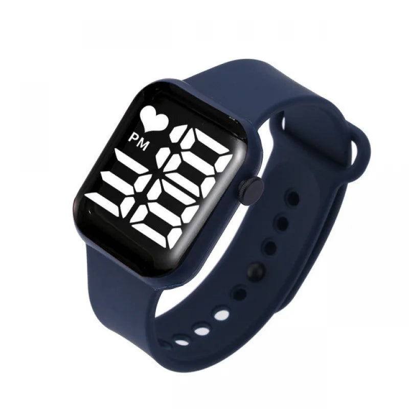 Simple Digital Watches for Women Men Waterproof Sports Silicone Band LED Watch Casual Fashion Electronic Clock Couple Watch Gift