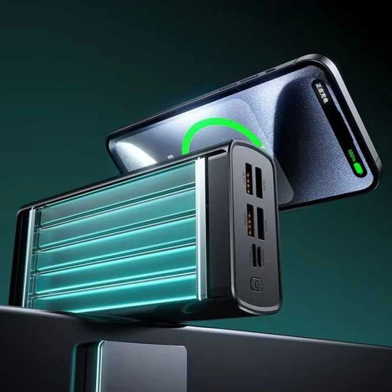 6IN1 100000mAh 120W Fast Charging Large-capacity Power Bank Digital Display Mobile Power Bank for Xiaomi Huawei iPhone 17Promax