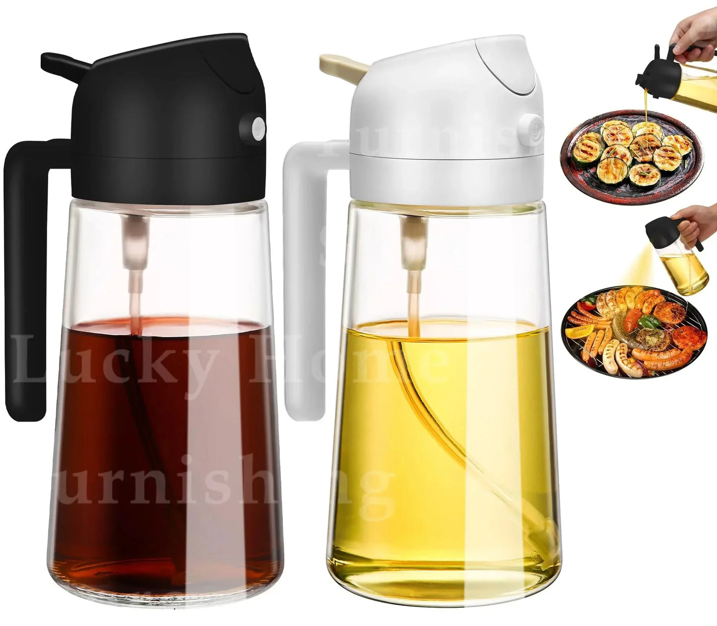 200/300/500ML Pneumatic Spray Bottle Fitness Barbecue Spray Oil Dispenser Kitchen Oil Spray Bottle Cooking Olive Oil Sprayer