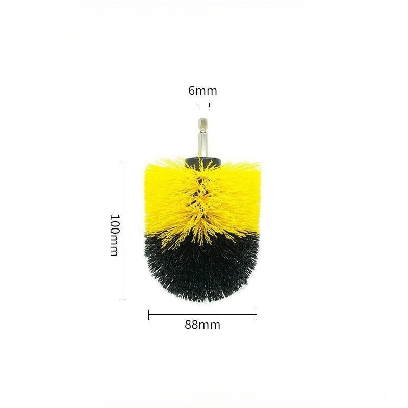 Electric Scrubber Brush Drill Brush Kit Power Drills Scrubber Brush For Carpet Glass Car Tires Nylon Brushes 2/3.5/4/5''