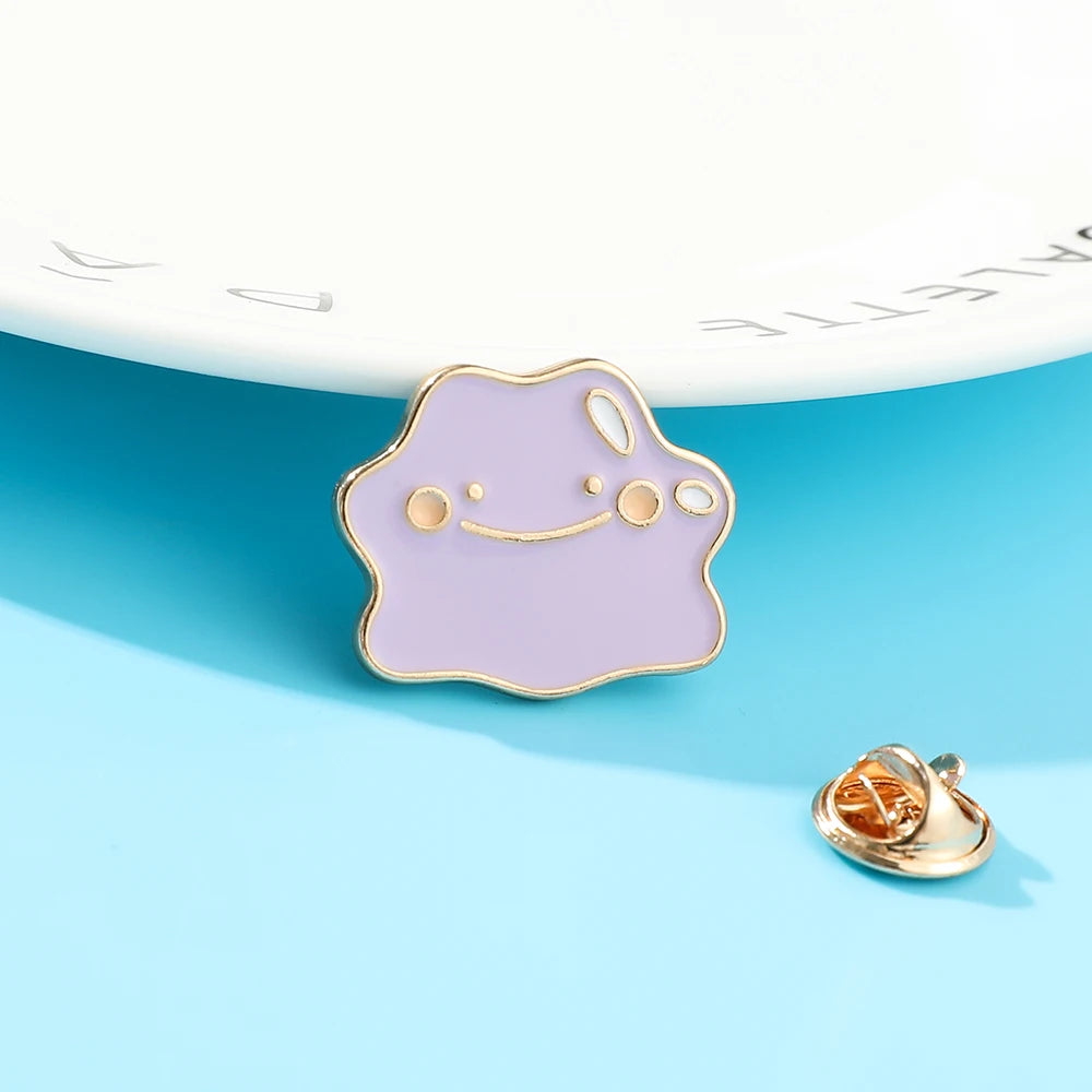 High Quality Metal Cartoon Smile Cloud Enamel Brooch Pin Bag Collar Lapel Badge Jewelry Cloud For Women Kids