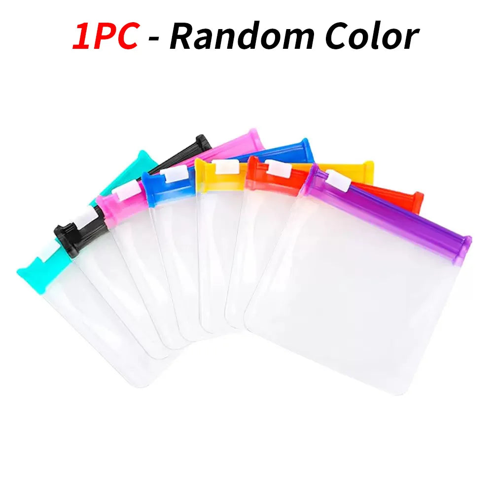 Reusable Travel Zipper Pill Bags Set 14pcs/7pcs/1pc Semi Transparent Self Sealing Medicine Storage Container for Travel