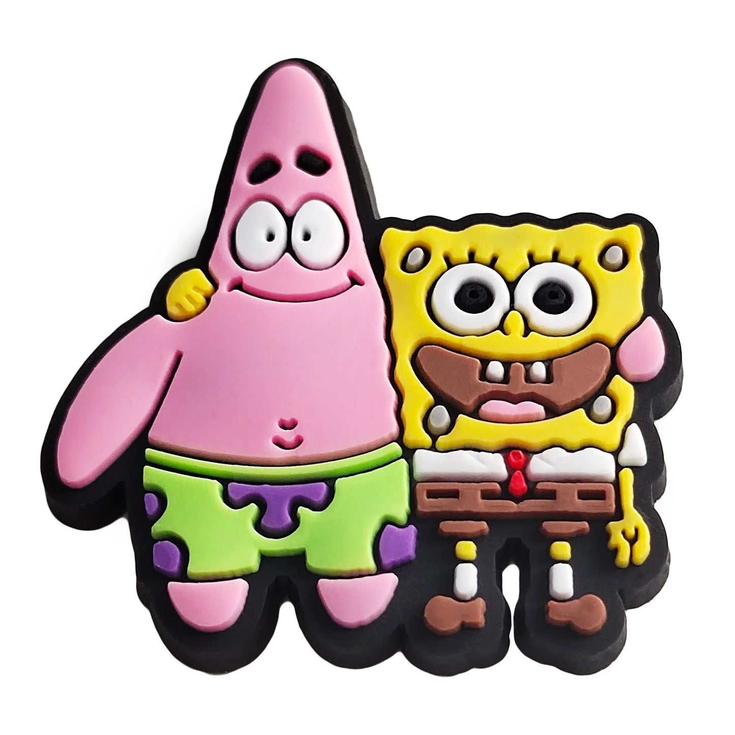 SpongeBob Cartoon Shoe Charms 1-20pcs Set SpongeBob SquarePants DIY PVC Decorations for Clog Sandals Kids Gift Shoe Accessories