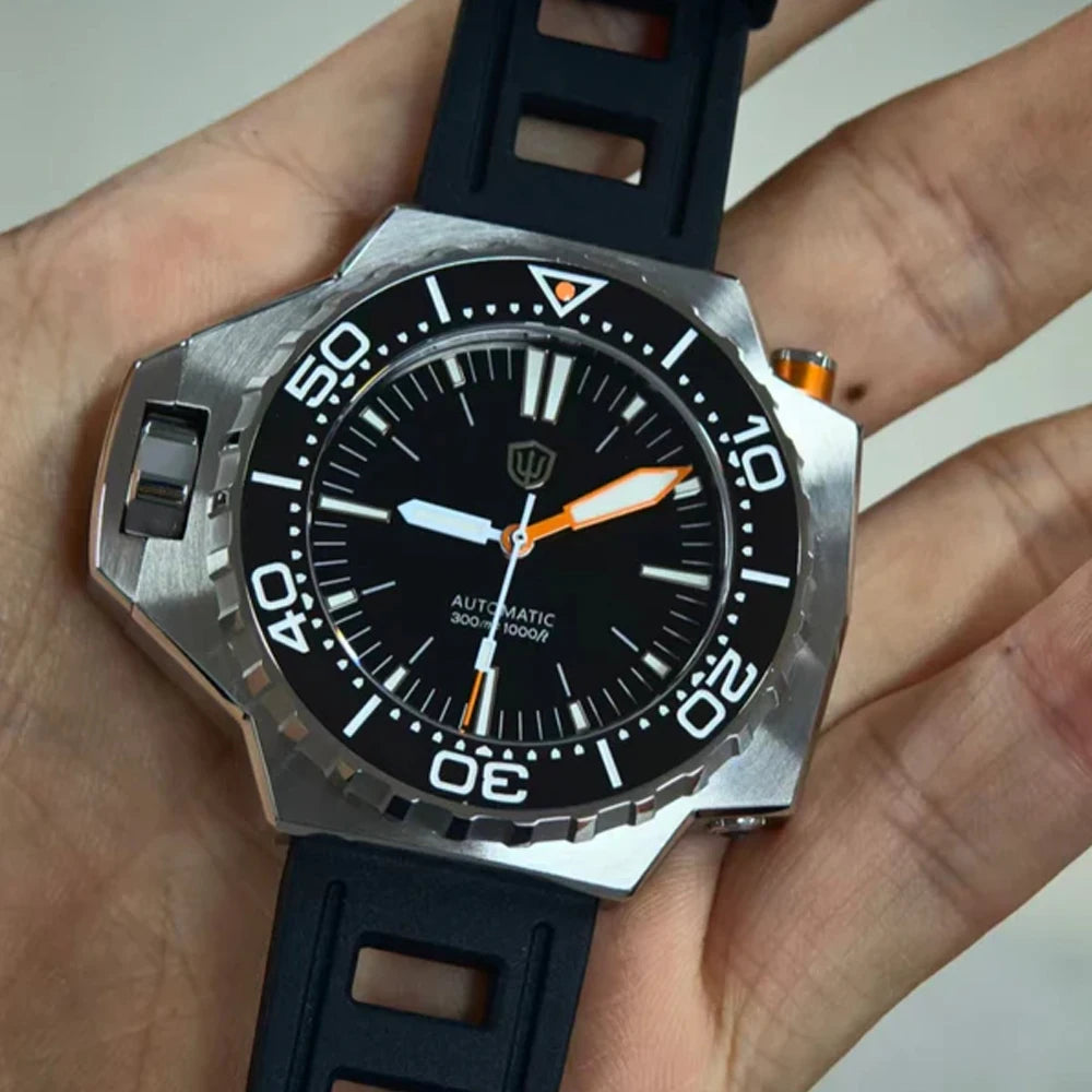 Watchdives WD1968 PT5004/PT5000 Automatic Diver Watch 316L Stainless Steel Sapphire Luminous Ceramic Bezel Vintage watches
