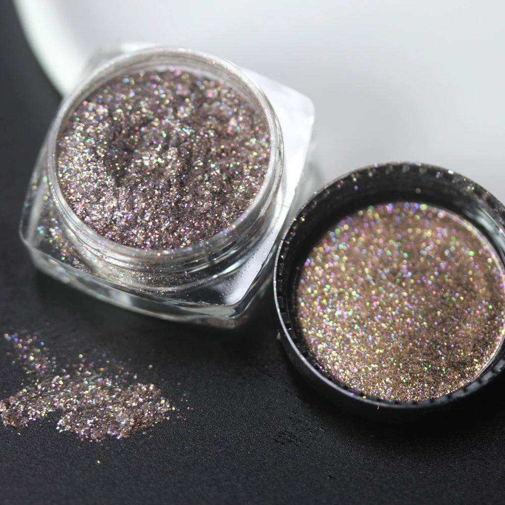 100colors Cosmetic Diamond Highlighter Pigment Eyes Loose Powder Makeup Pearlescent Shiny Eyeshadow Lipgloss Resin Craft DIY