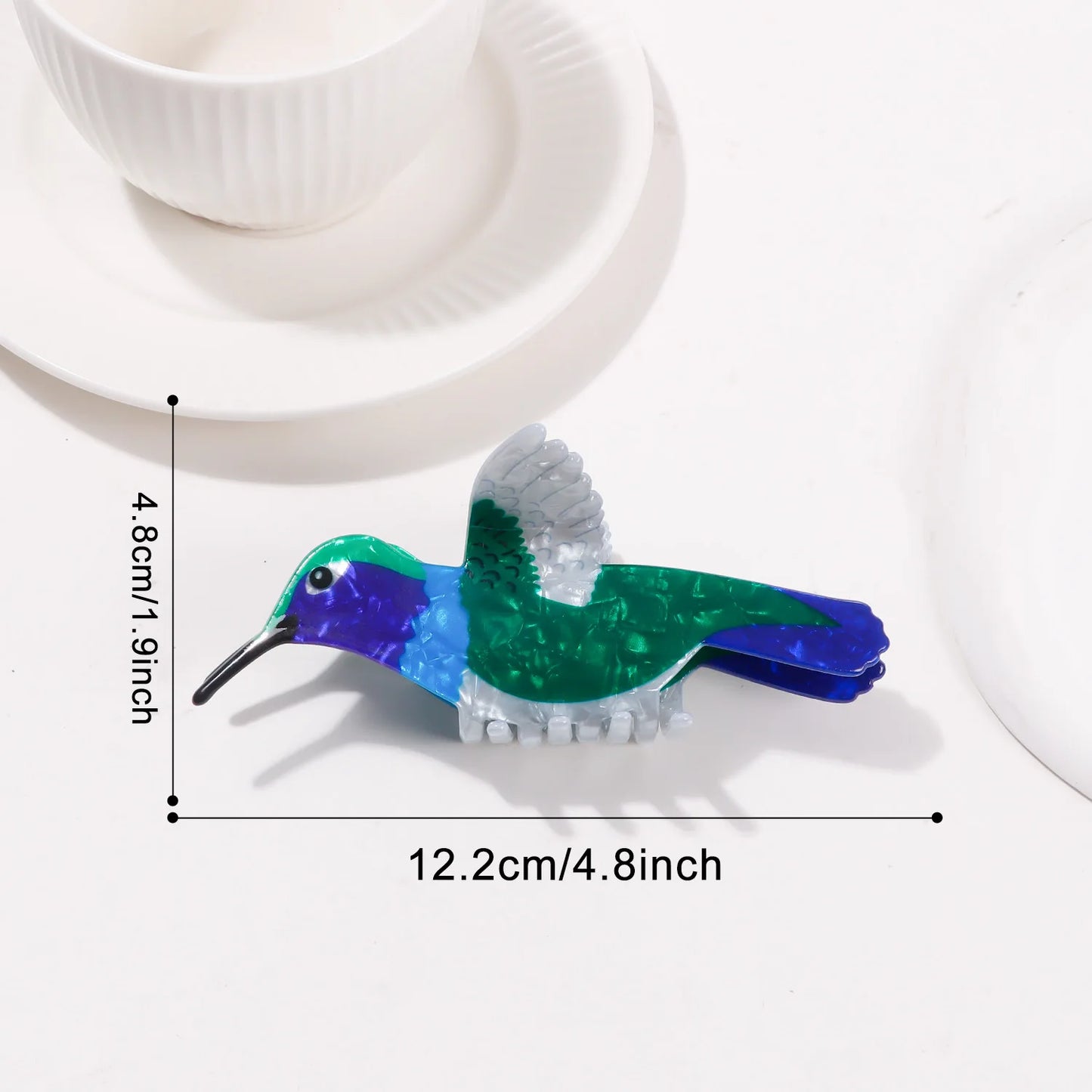 2025 NEW Cartoon Bird Series Hair Claw Colorful Hummingbird Sparrow Claw Clips Crab Hair Clips for Women Girls Hair Accessories