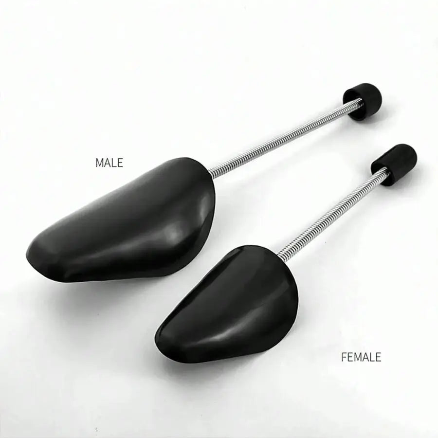 1 Pair Adjustable Plastic Spring Shoe Tree for Men & Women, Prevent Deformation, Wrinkles, and Maintain Shoe Shape, Black