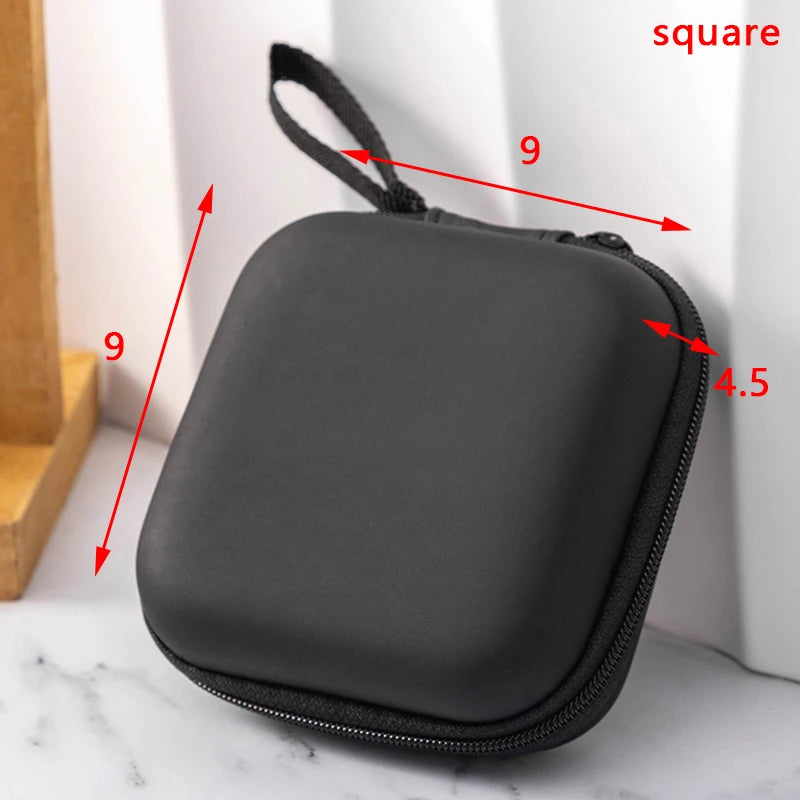 New Portable Mini 3C Hard Shell Digital Gadgets Storage Bag Artificial Leather Earphone Charger Case Data Cable U Disk Organizer