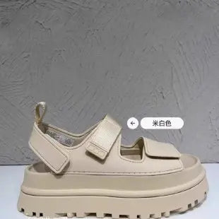 Women's Roman sandals with astronomical optical shoes, casual and comfortable thick sole height increase, summer, 2024