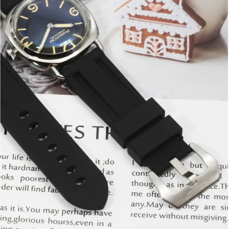 Homage Military Watches for Seiko Vh31 Sterile Dial Super Luminous 100M Waterproof Dome Len Vintage Men's Quartz Wristwatches