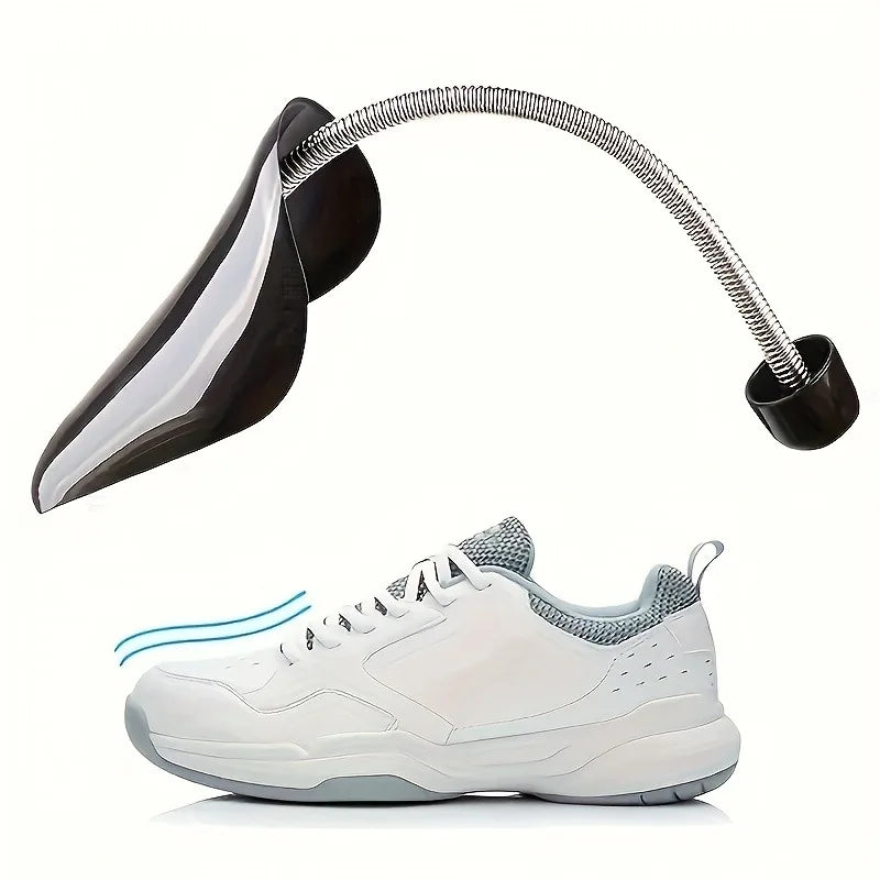1 Pair Adjustable Plastic Spring Shoe Tree for Men & Women, Prevent Deformation, Wrinkles, and Maintain Shoe Shape, Black