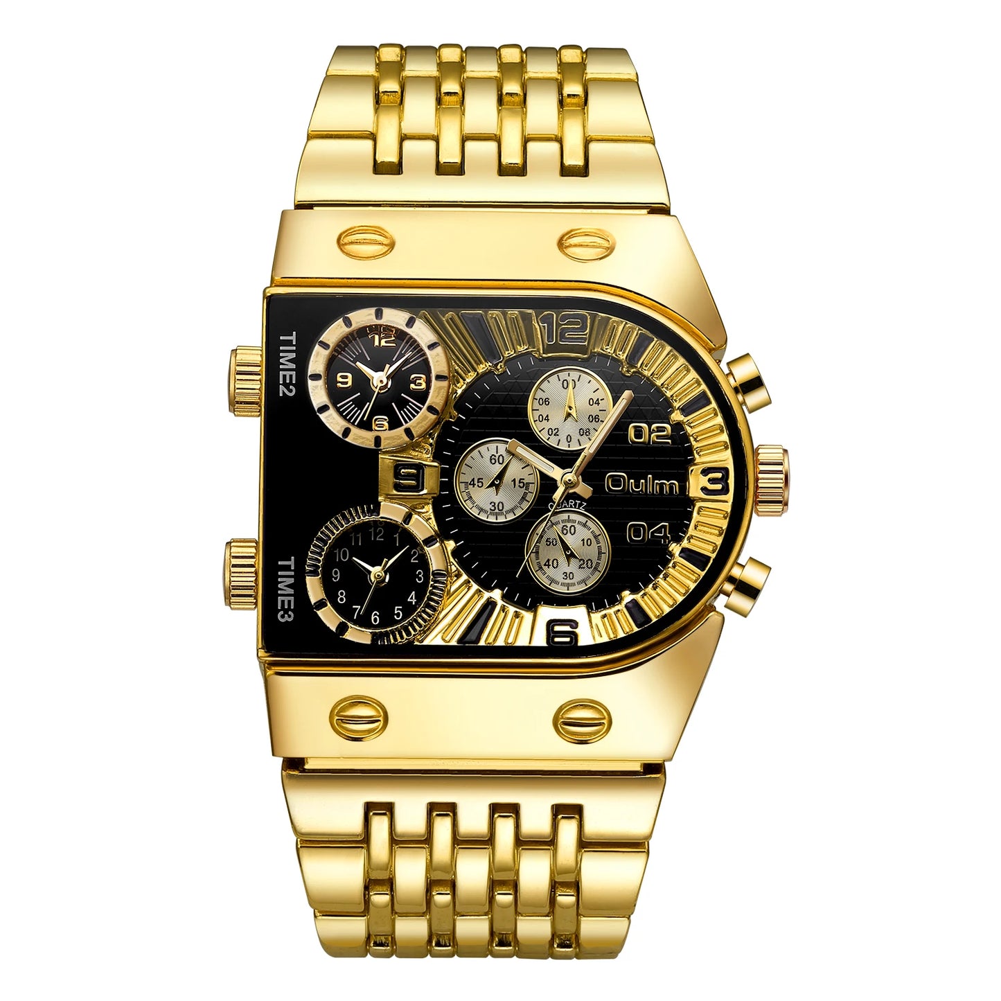 Men's Watches Mens Quartz Casual Leather Strap Wristwatch Sports Man Multi-Time Zone Military Male Watch Clock Relogios